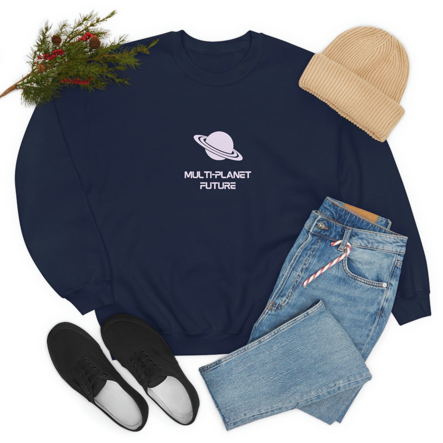 MULTI-PLANET FUTURE - Unisex Heavy Blend™ Crewneck Sweatshirt
