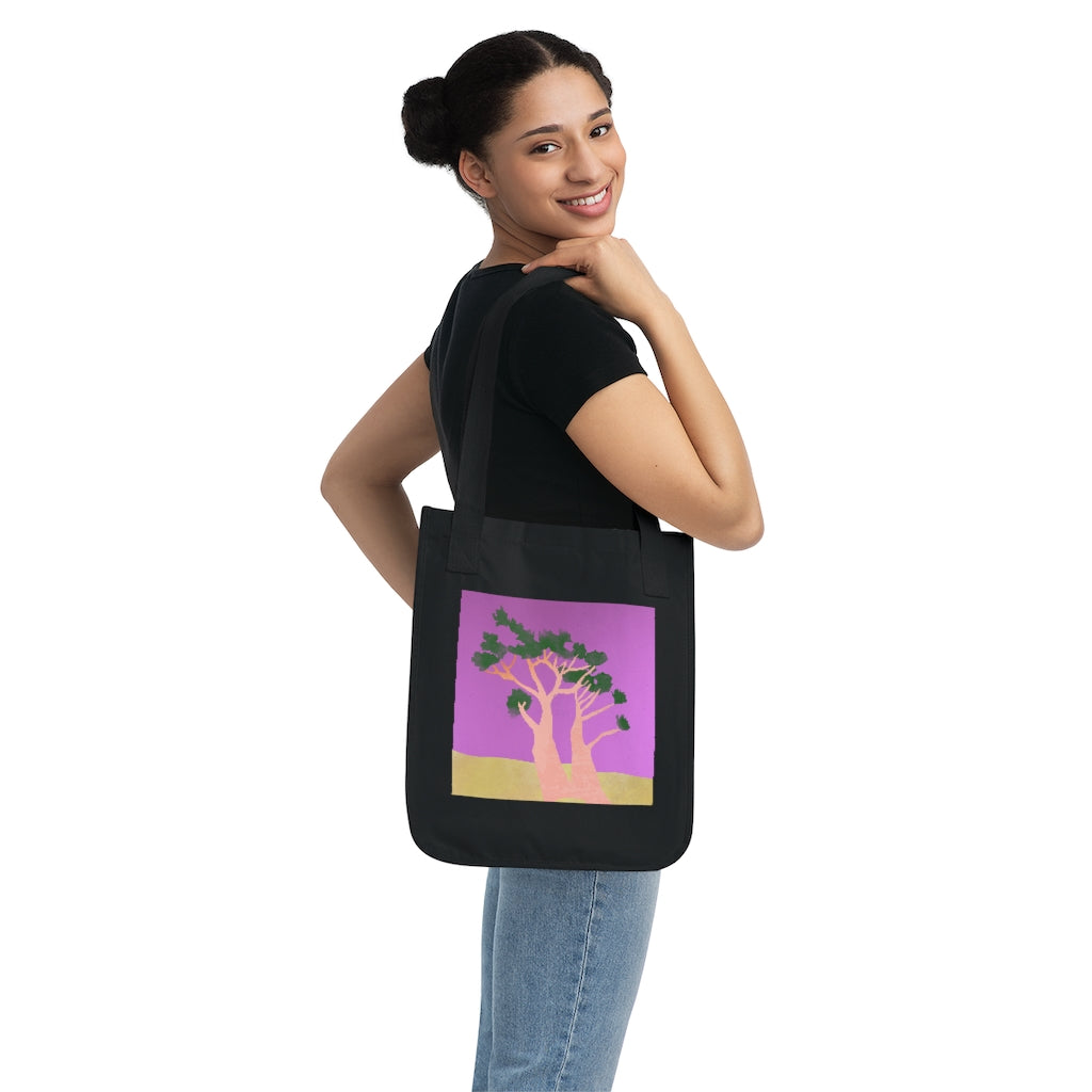 Organic Canvas Tote Bag - Tree