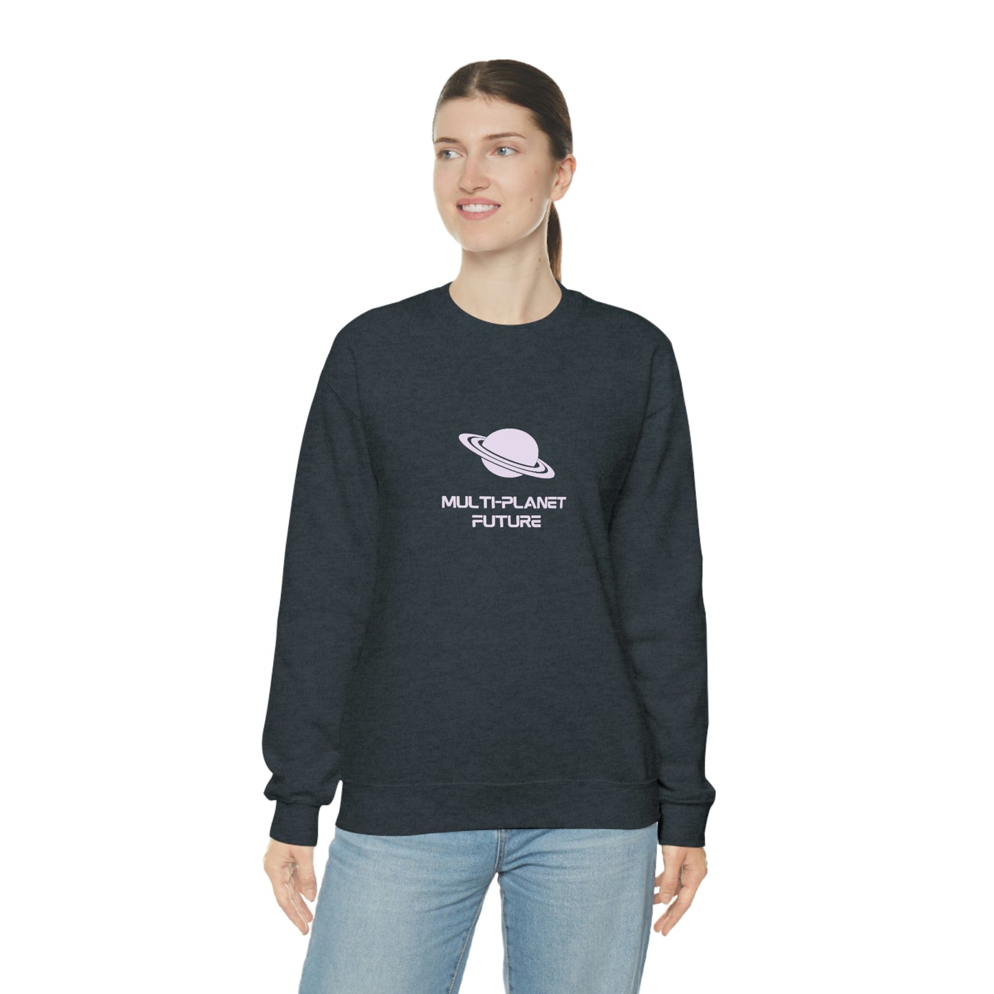 MULTI-PLANET FUTURE - Unisex Heavy Blend™ Crewneck Sweatshirt
