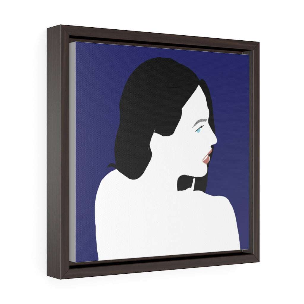 Female figure - Square Framed Premium Gallery Wrap Canvas