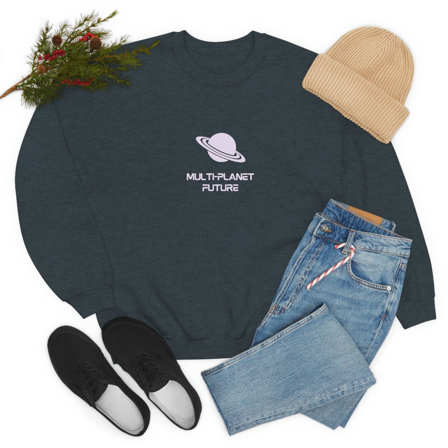 MULTI-PLANET FUTURE - Unisex Heavy Blend™ Crewneck Sweatshirt