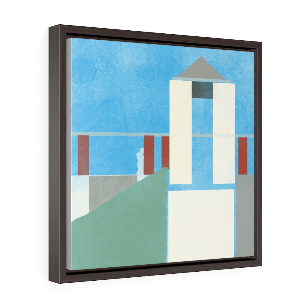 Postmodern - Square Framed Premium Gallery Wrap Canvas