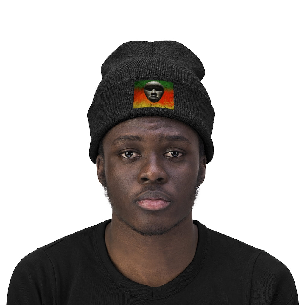 African Mask - Knit Beanie
