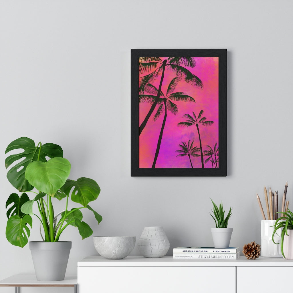 Palm Trees - Premium Framed Vertical Poster