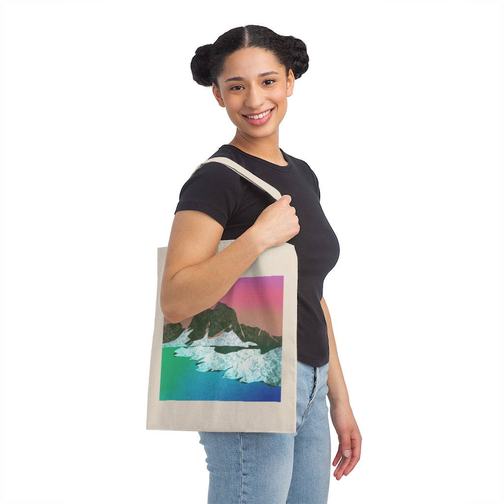 Canvas Tote Bag - Arctic Glacier Scene