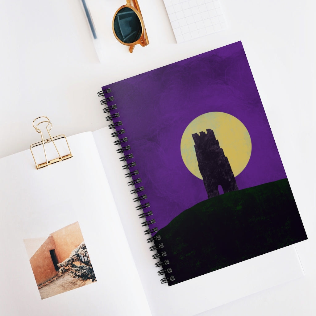 Night Tower - Spiral Notebook - Ruled Line