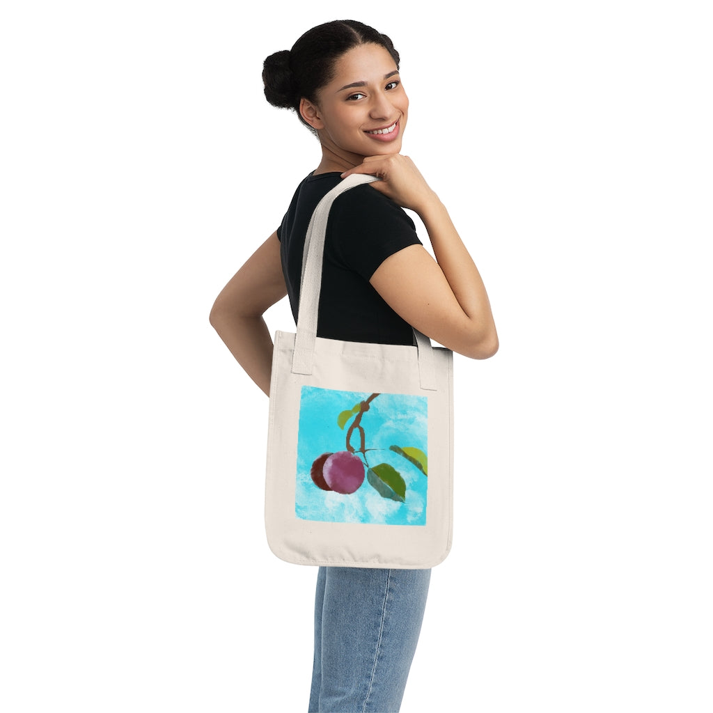 Plums - Organic Canvas Tote Bag