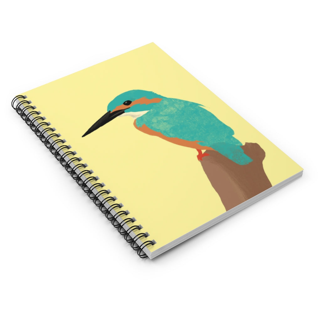 Kingfisher Bird - Spiral Notebook - Ruled Line