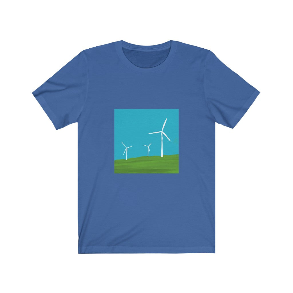 Unisex Jersey Short Sleeve Tee - Wind Turbines