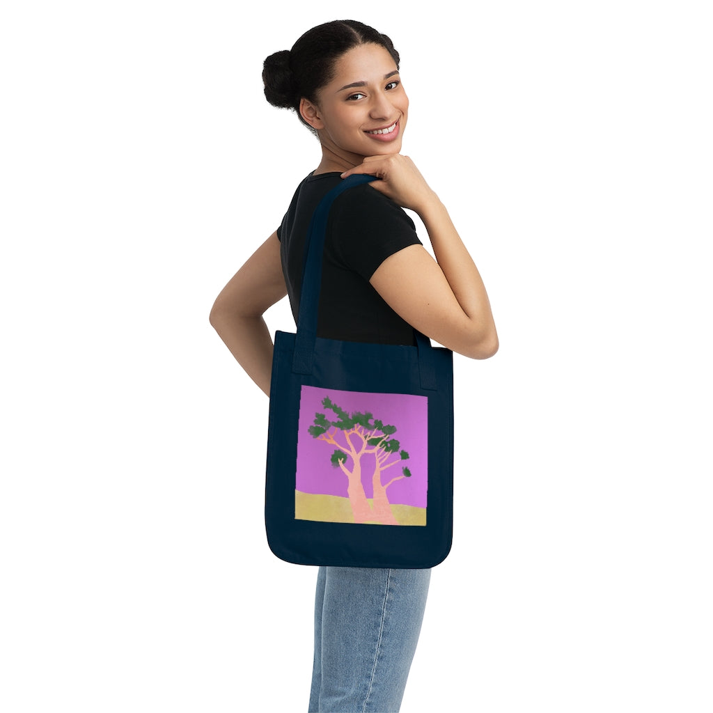 Organic Canvas Tote Bag - Tree
