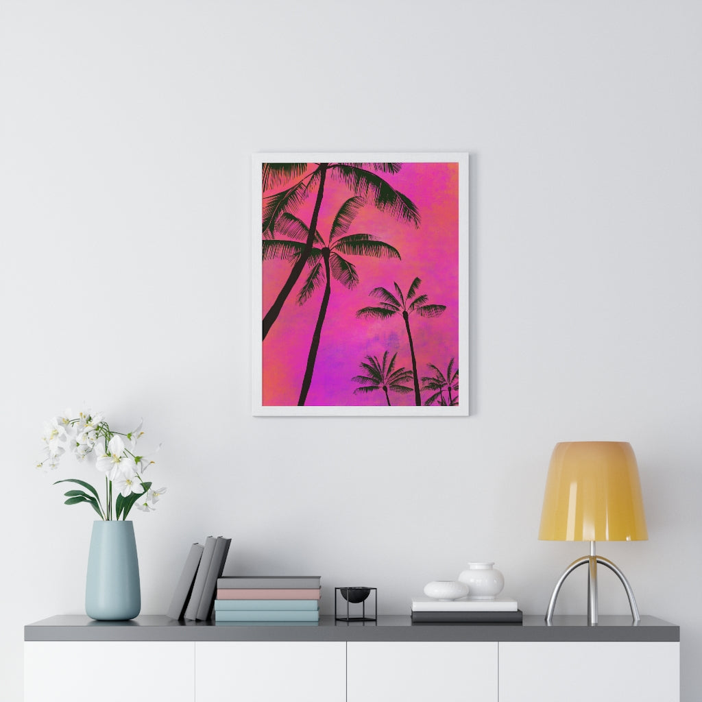Palm Trees - Premium Framed Vertical Poster