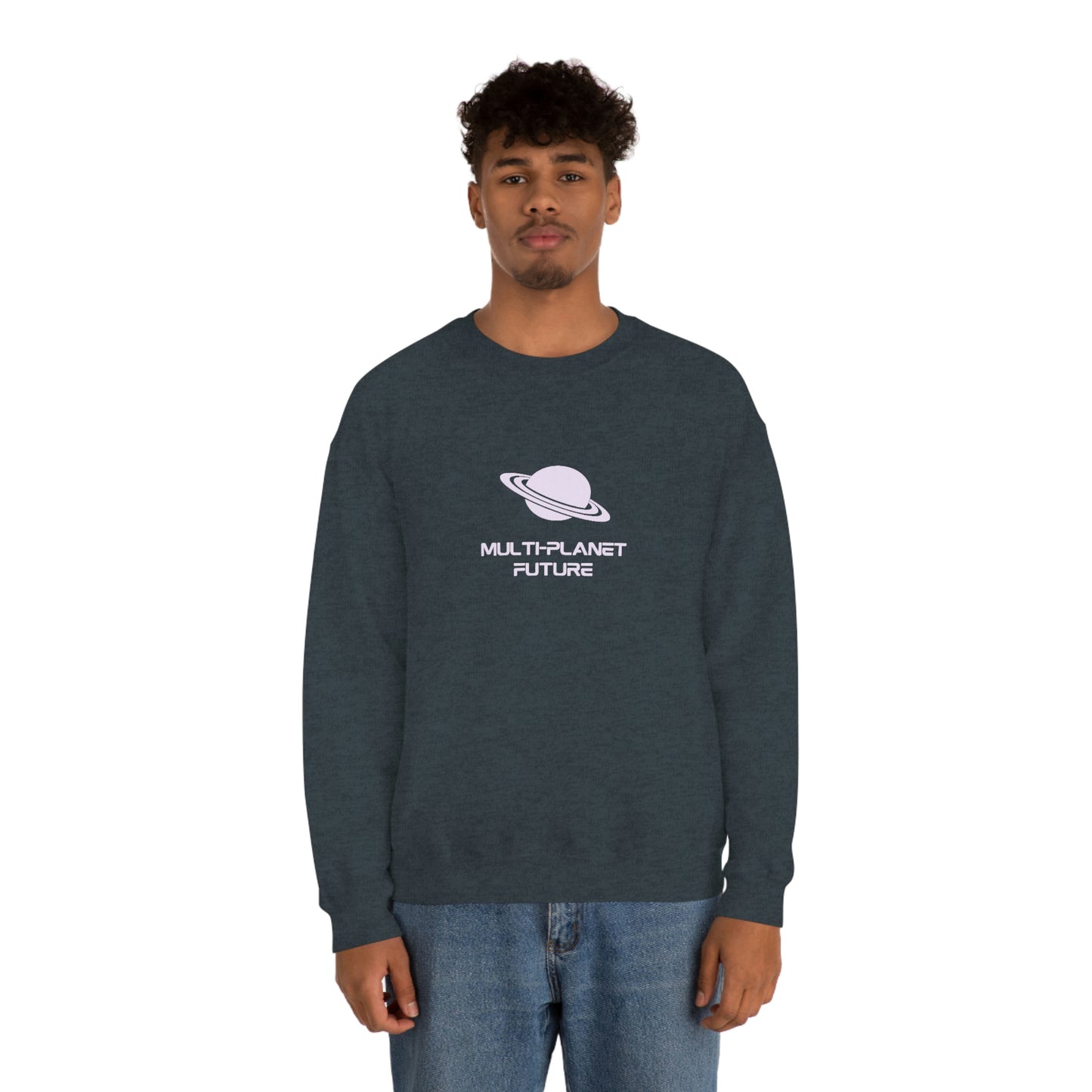 MULTI-PLANET FUTURE - Unisex Heavy Blend™ Crewneck Sweatshirt