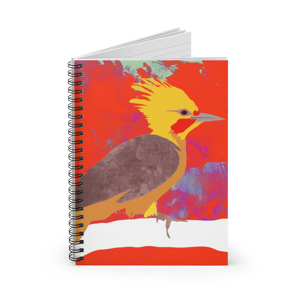 Spiral Notebook - Ruled Line - Bird Design