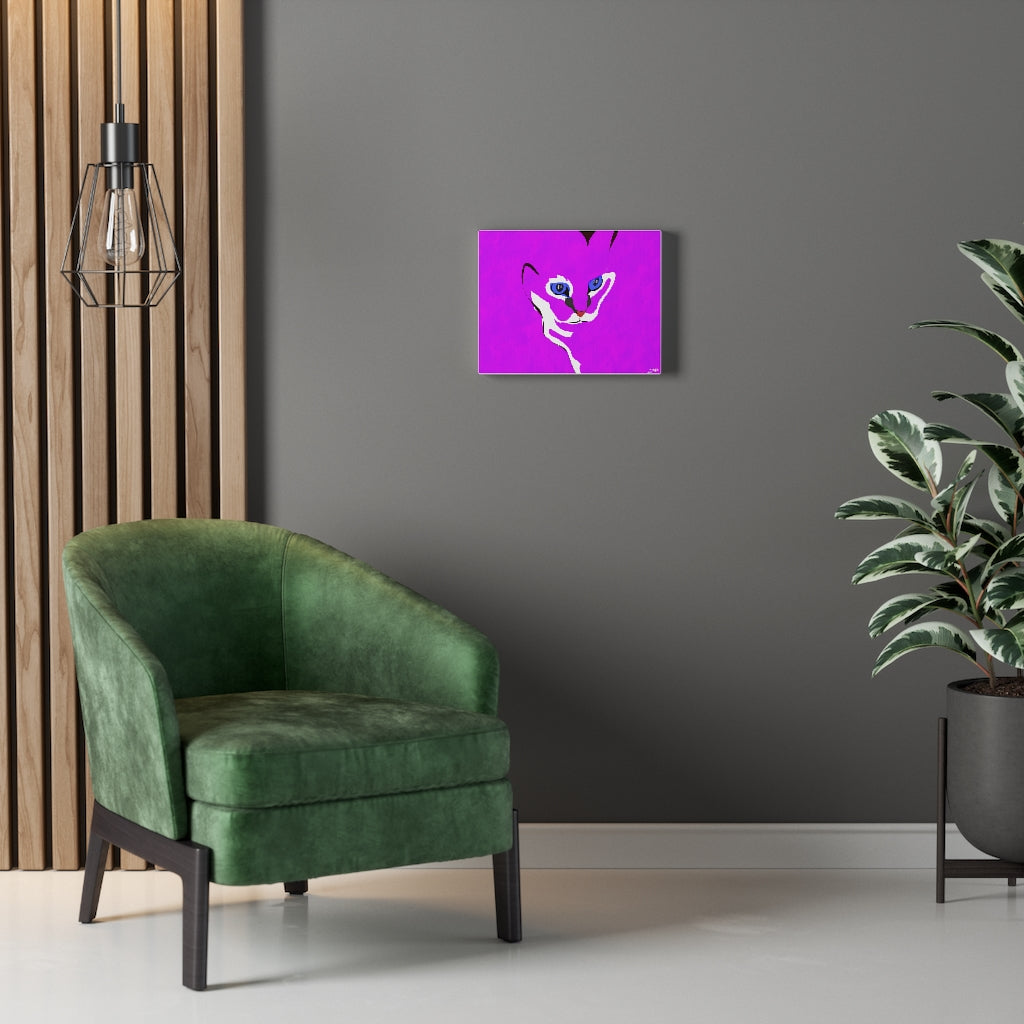 Cat Design - Fuschia Canvas Gallery Wraps