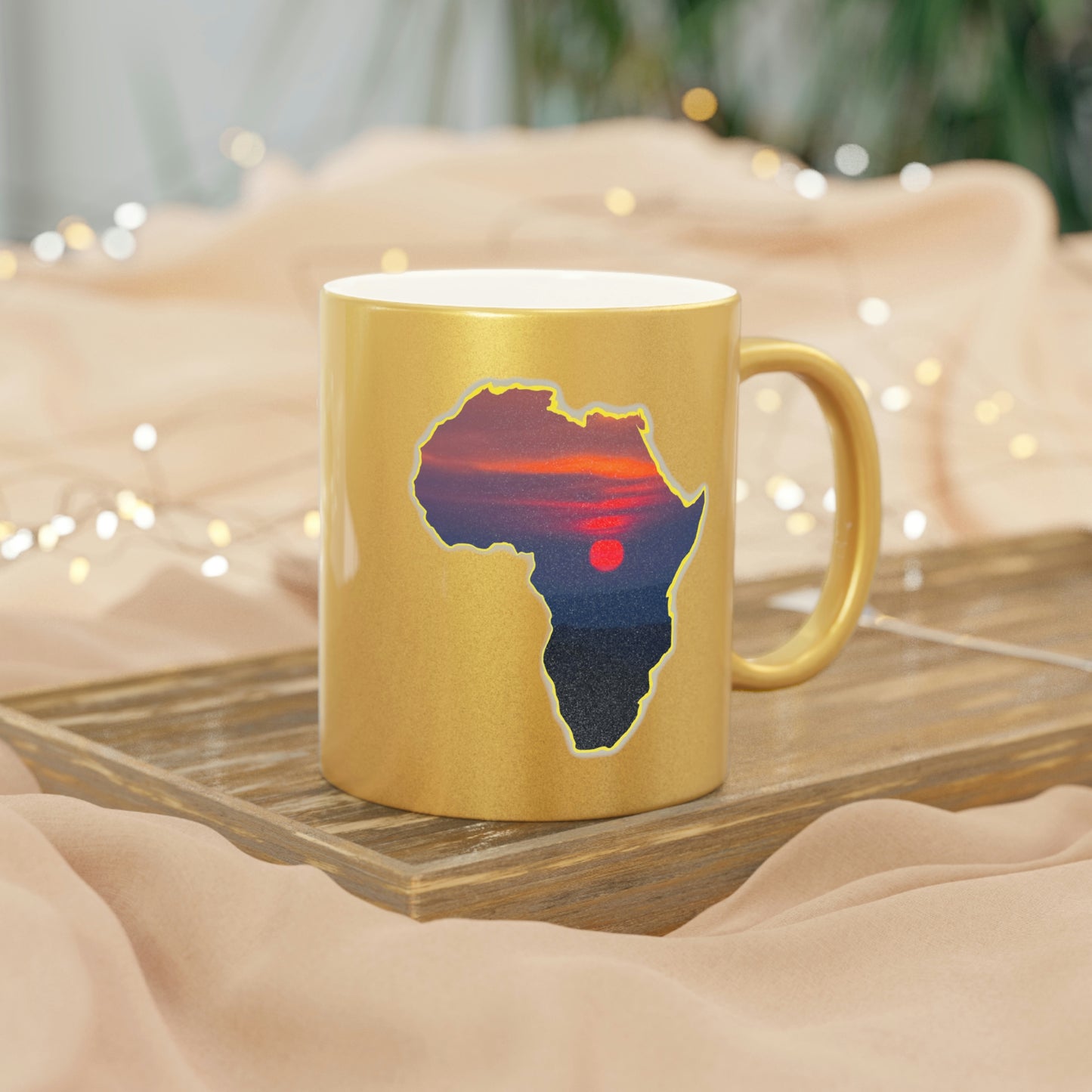 AFRICA - Metallic Mug (Silver\Gold)