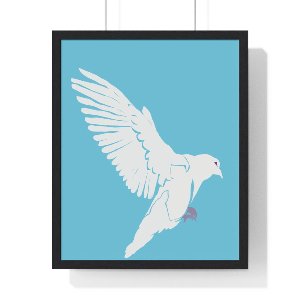 Dove of Peace - Premium Framed Vertical Poster