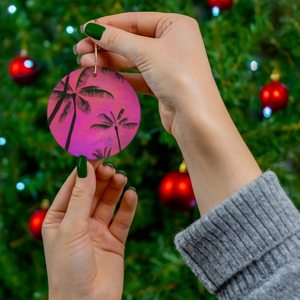 Tropical Palm Trees - Ceramic Ornaments