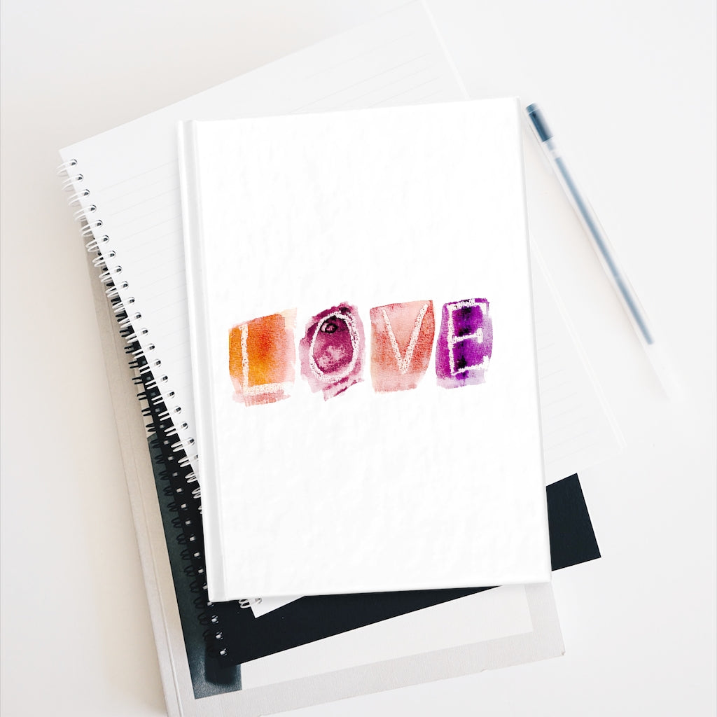 Journal with “Love” theme - Ruled Line