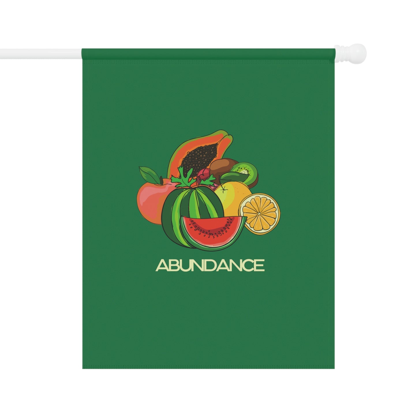 ABUNDANCE - Garden & House Banner - Green