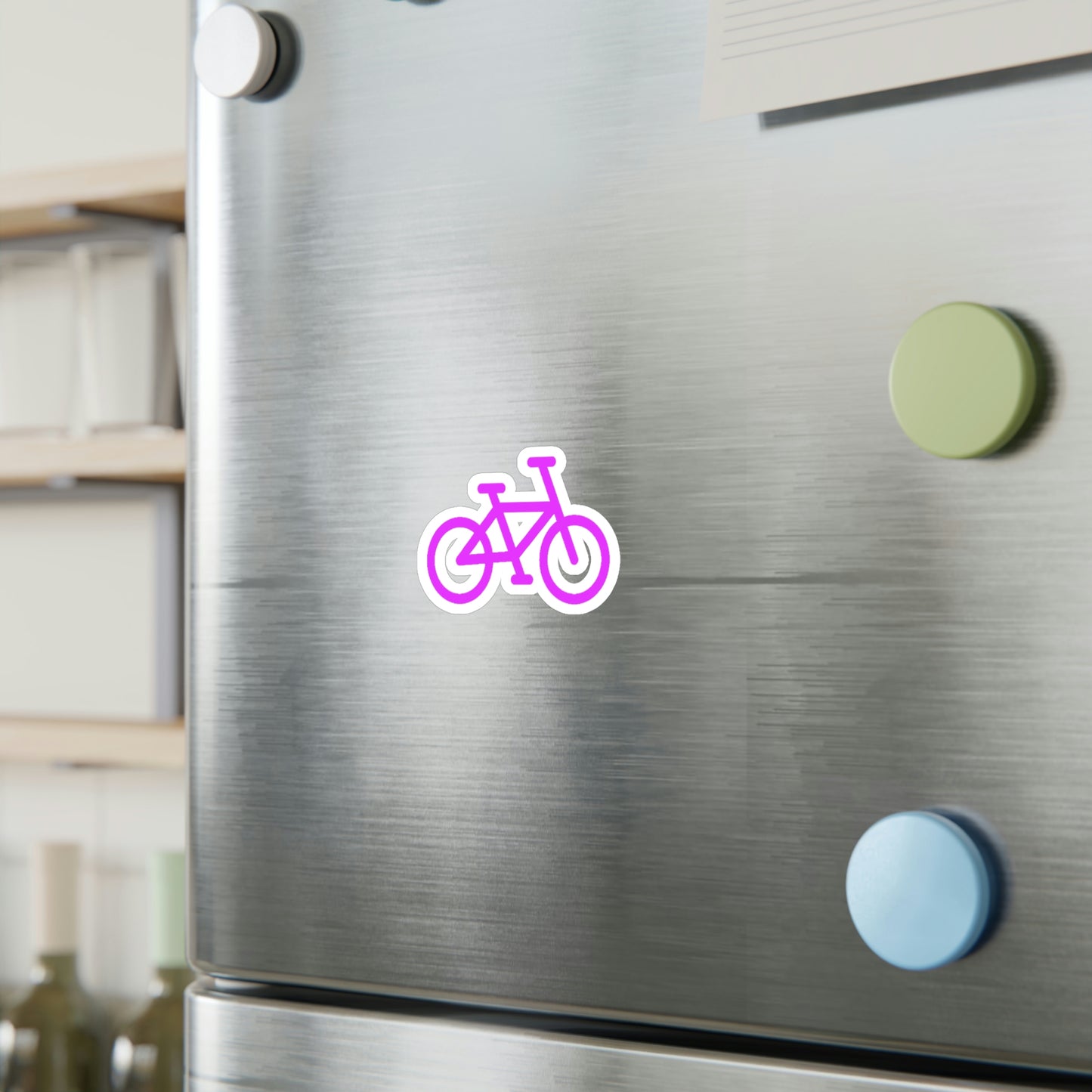 Kiss-Cut Vinyl Decals - Pink Bike