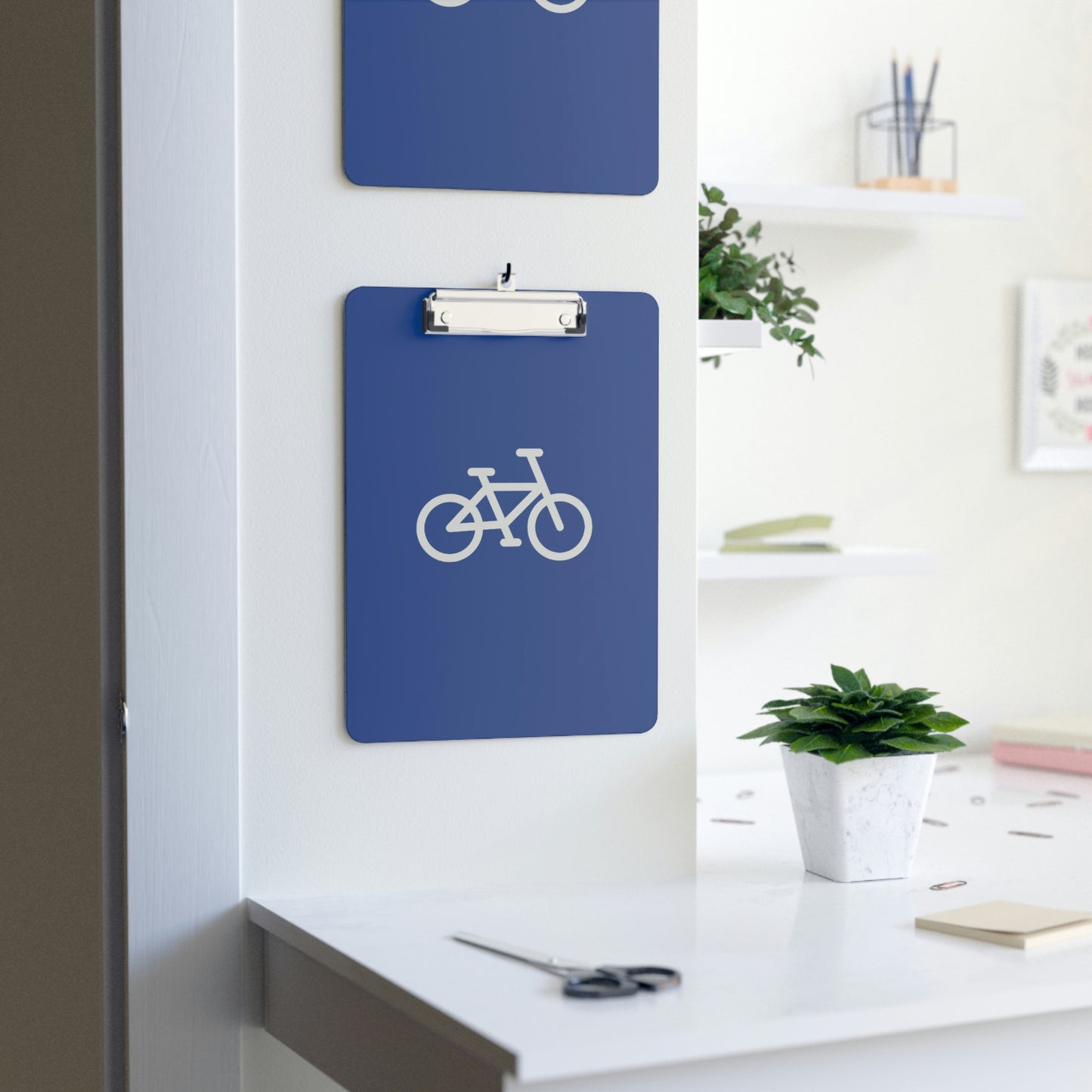 Blue Clipboard - Bike