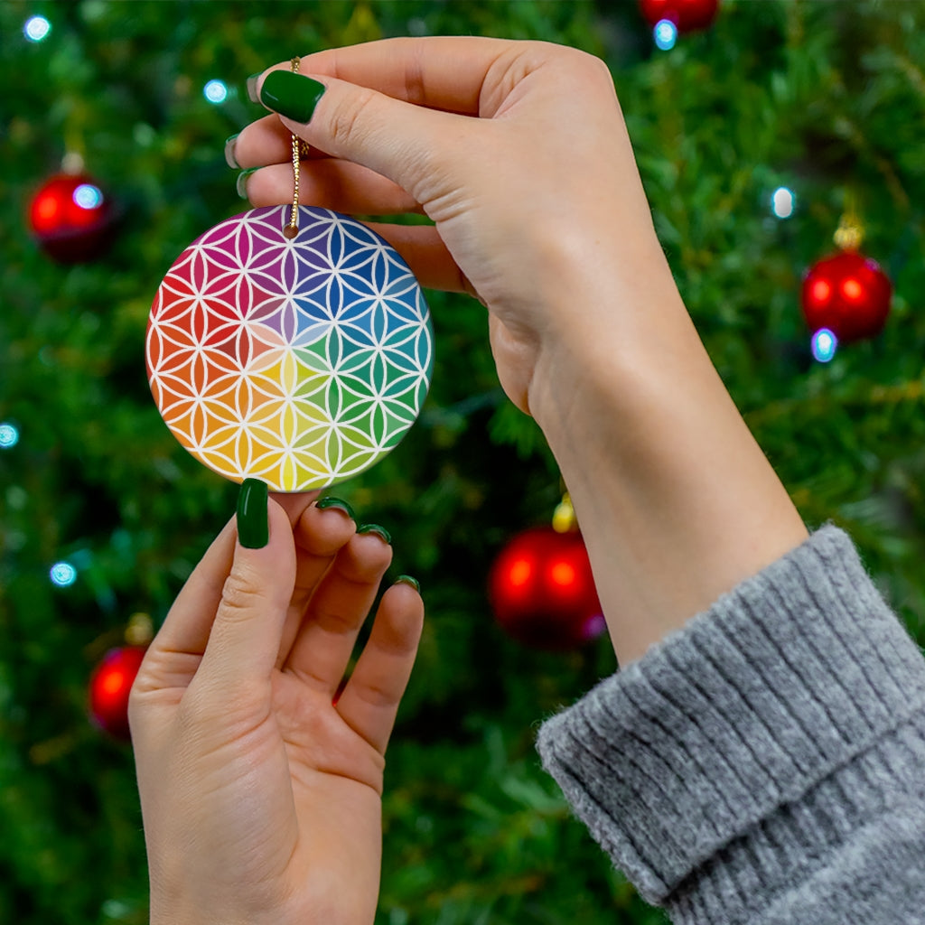Flower of Life - Ceramic Ornaments