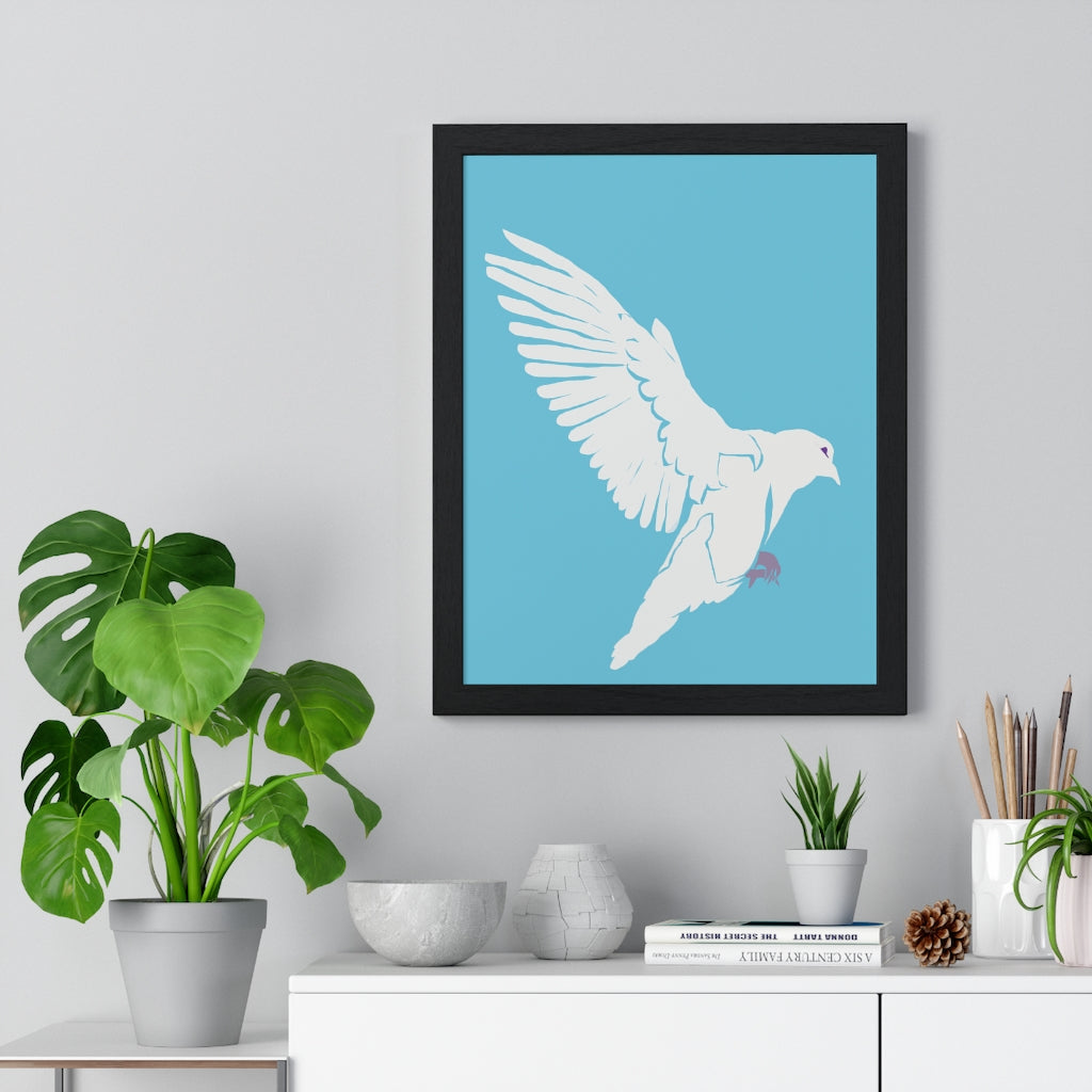 Dove of Peace - Premium Framed Vertical Poster