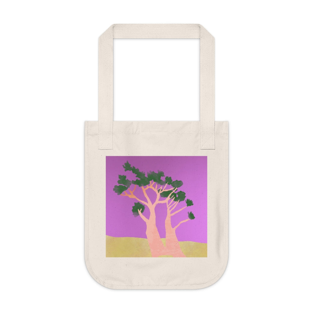 Organic Canvas Tote Bag - Tree