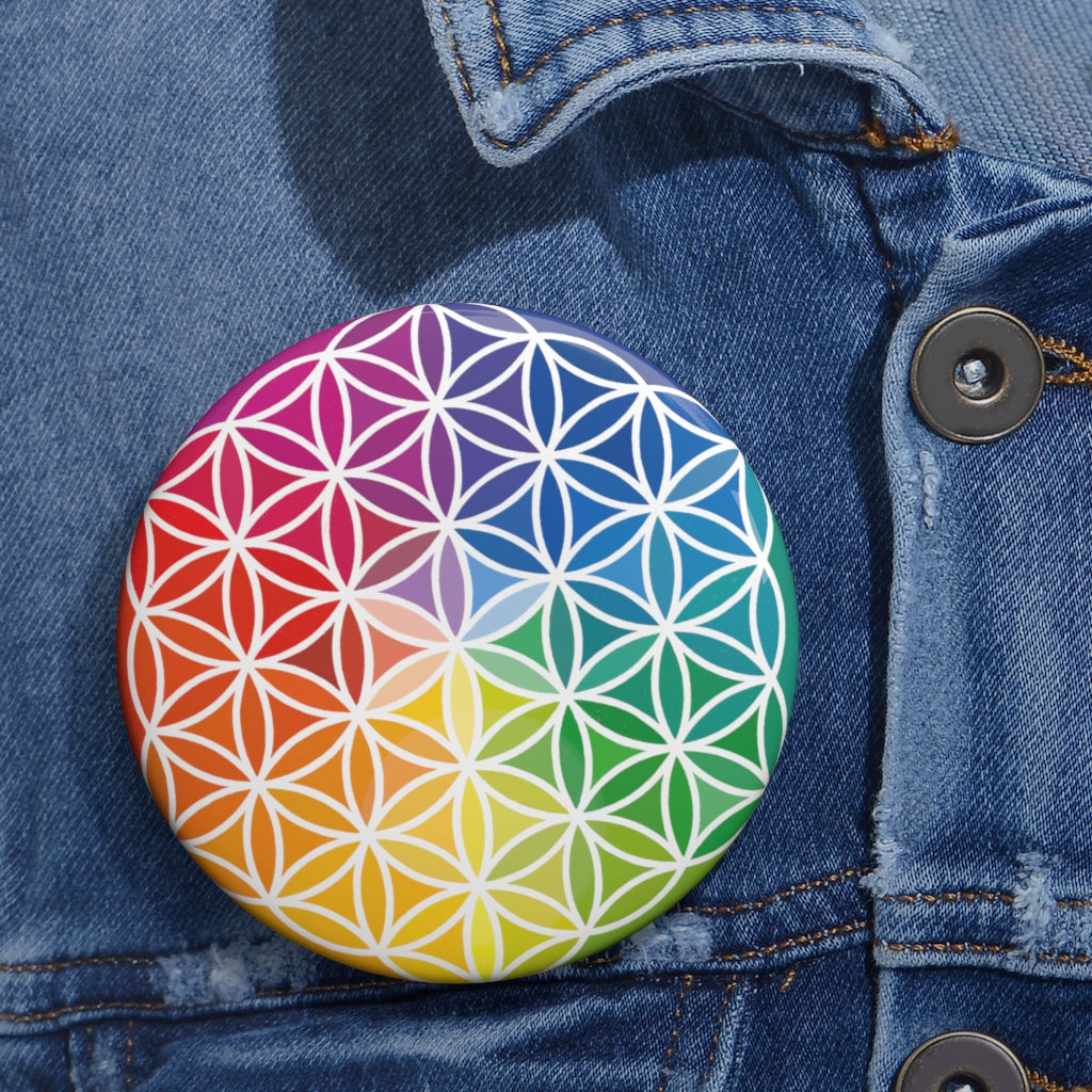 Pin Buttons - Flower of Life