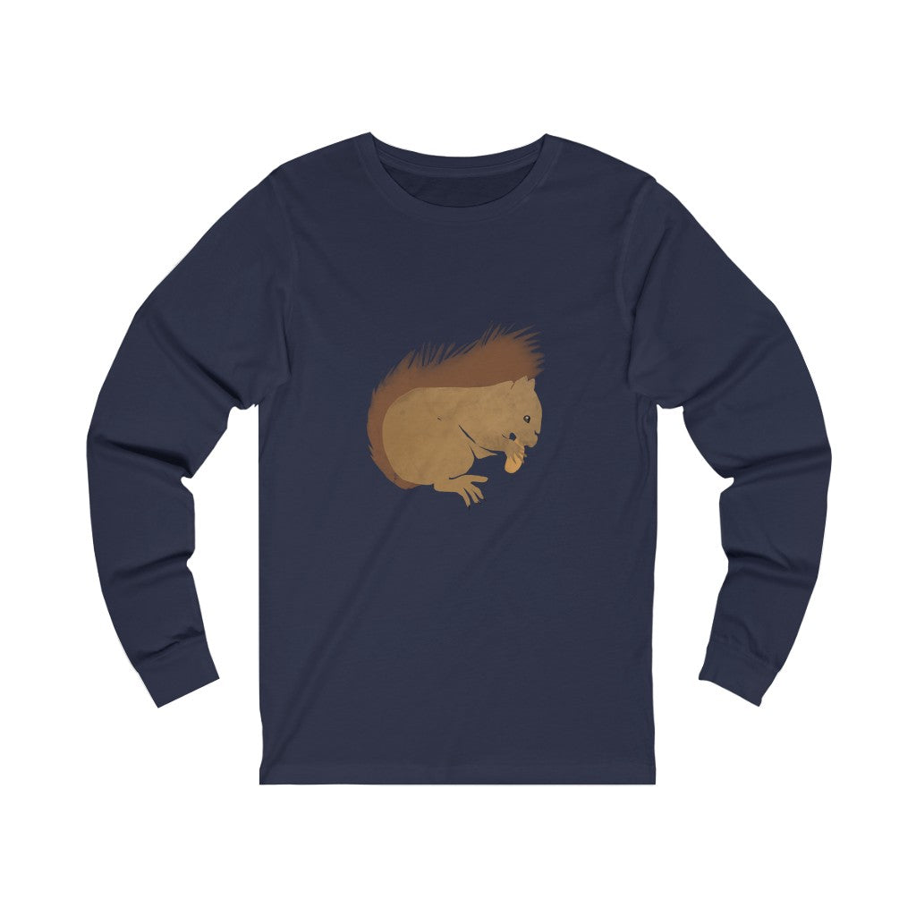 Unisex Jersey Long Sleeve Tee - Squirrel