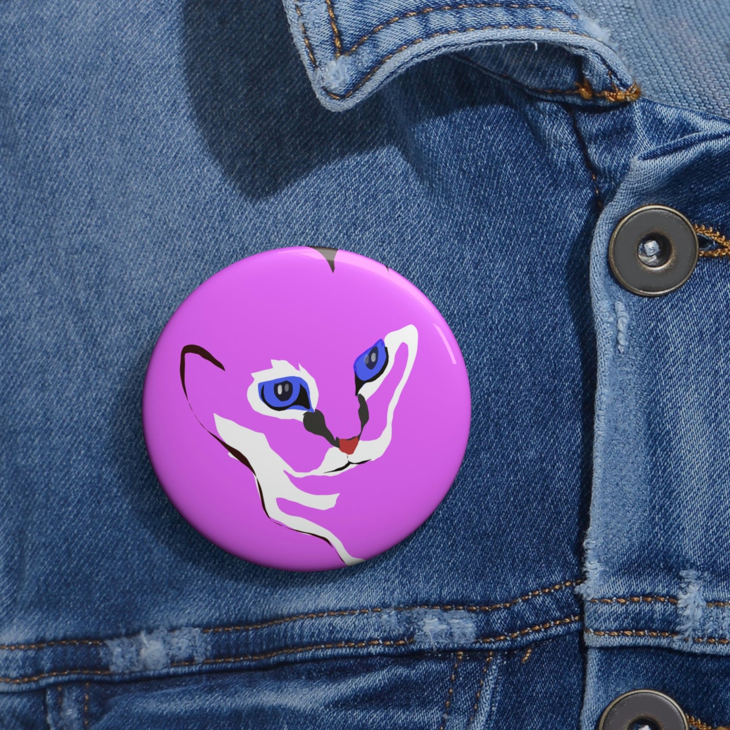 Cat Pin Button