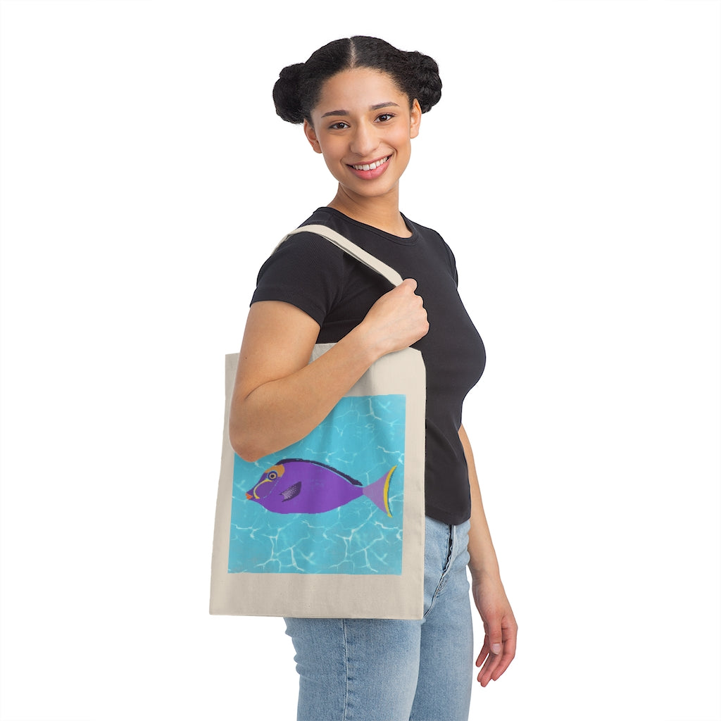 Canvas Tote Bag - Fish