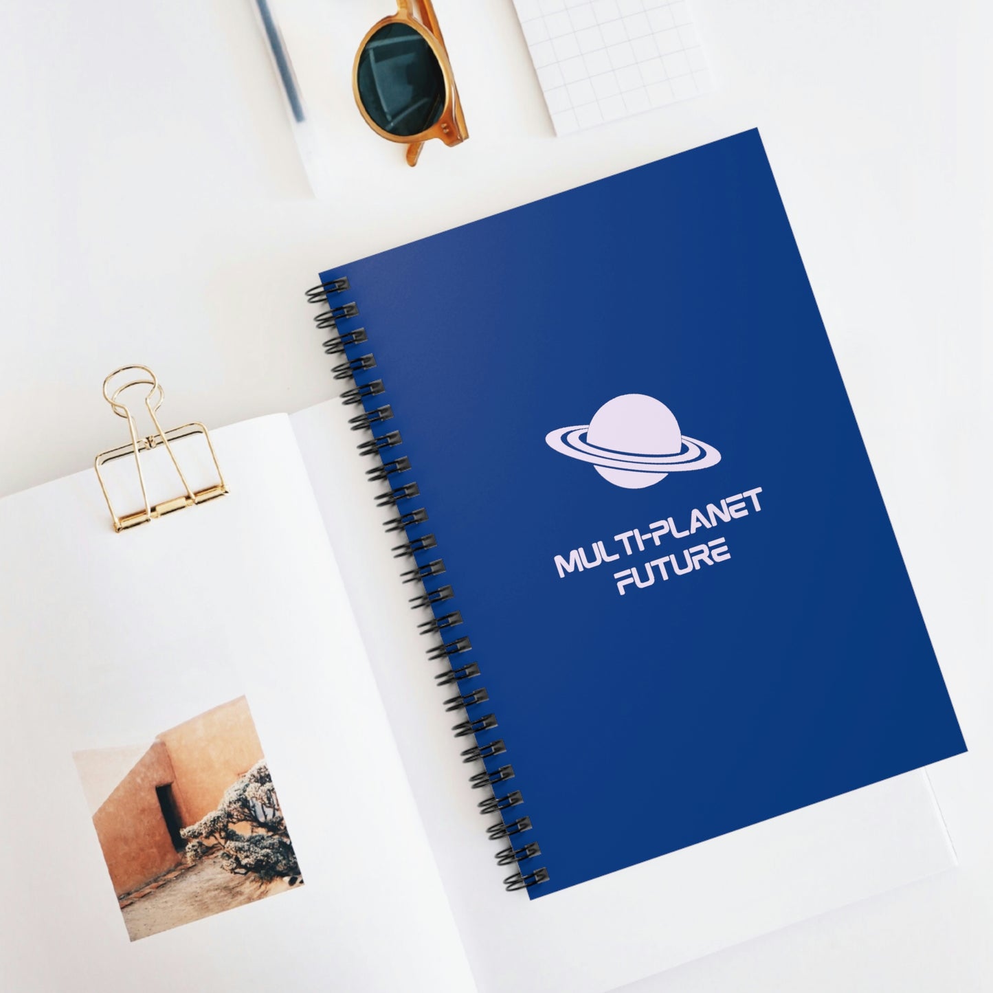MULTI-PLANET FUTURE - Spiral Notebook - Ruled Line