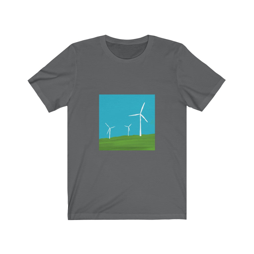 Unisex Jersey Short Sleeve Tee - Wind Turbines