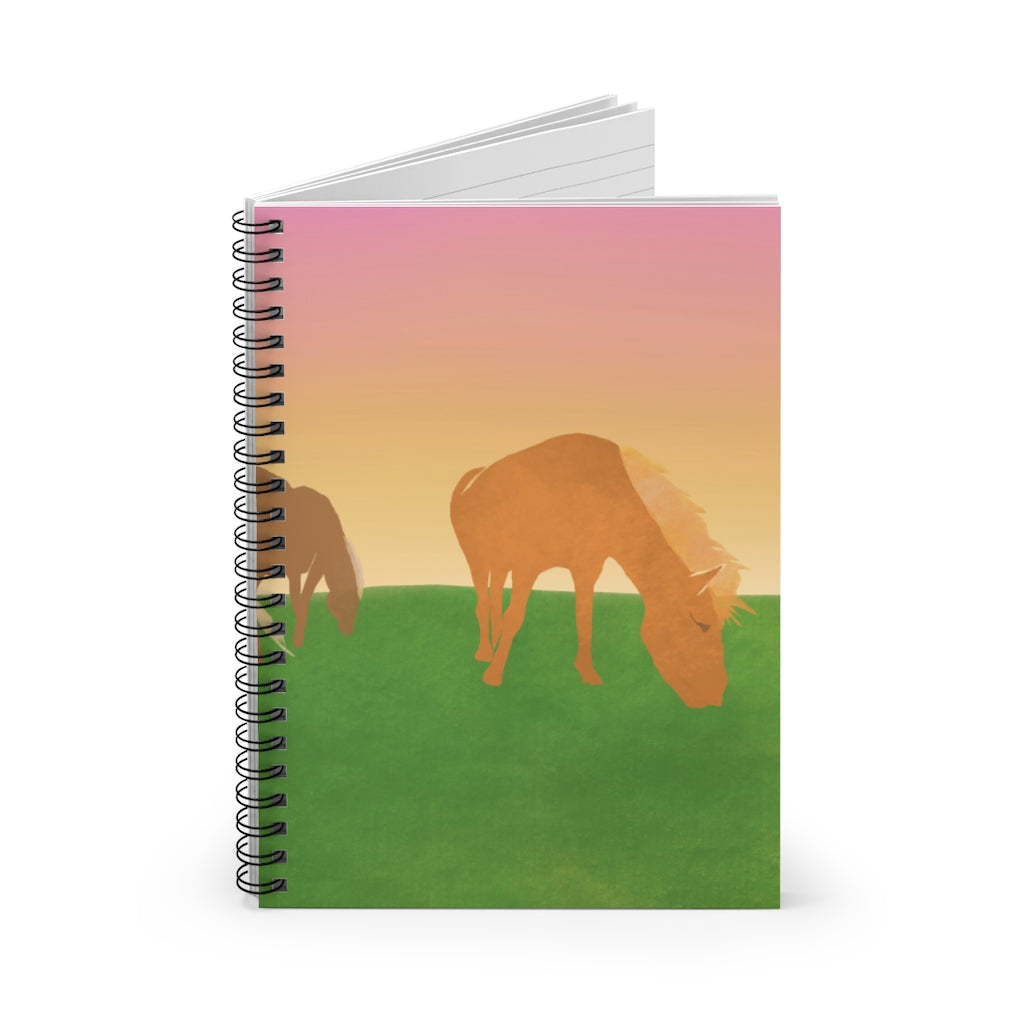 Horses - Spiral Notebook - Ruled Line