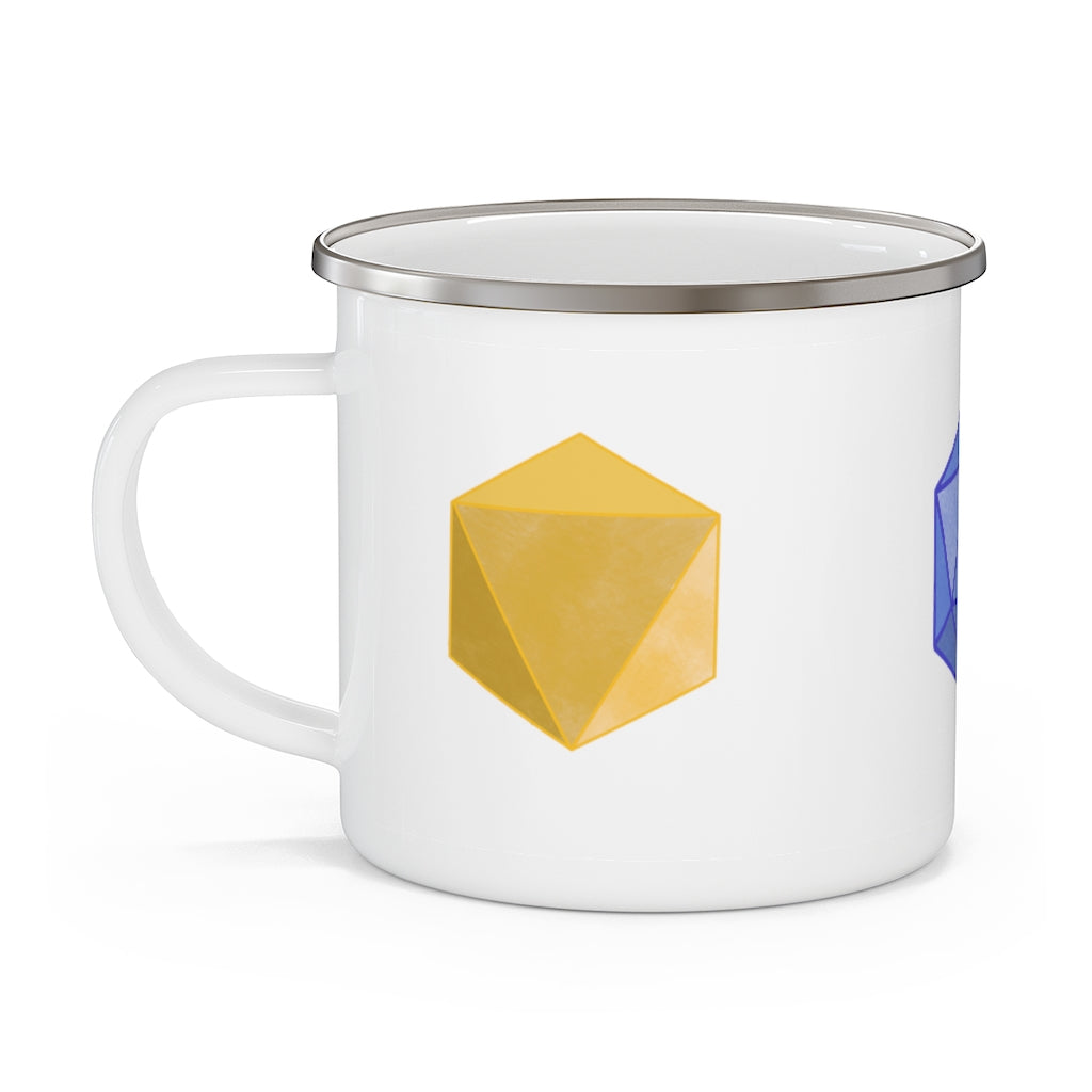 Enamel Camping Mug - Platonic Solids