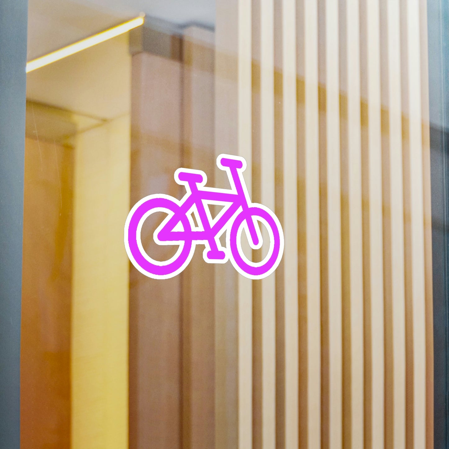 Kiss-Cut Vinyl Decals - Pink Bike