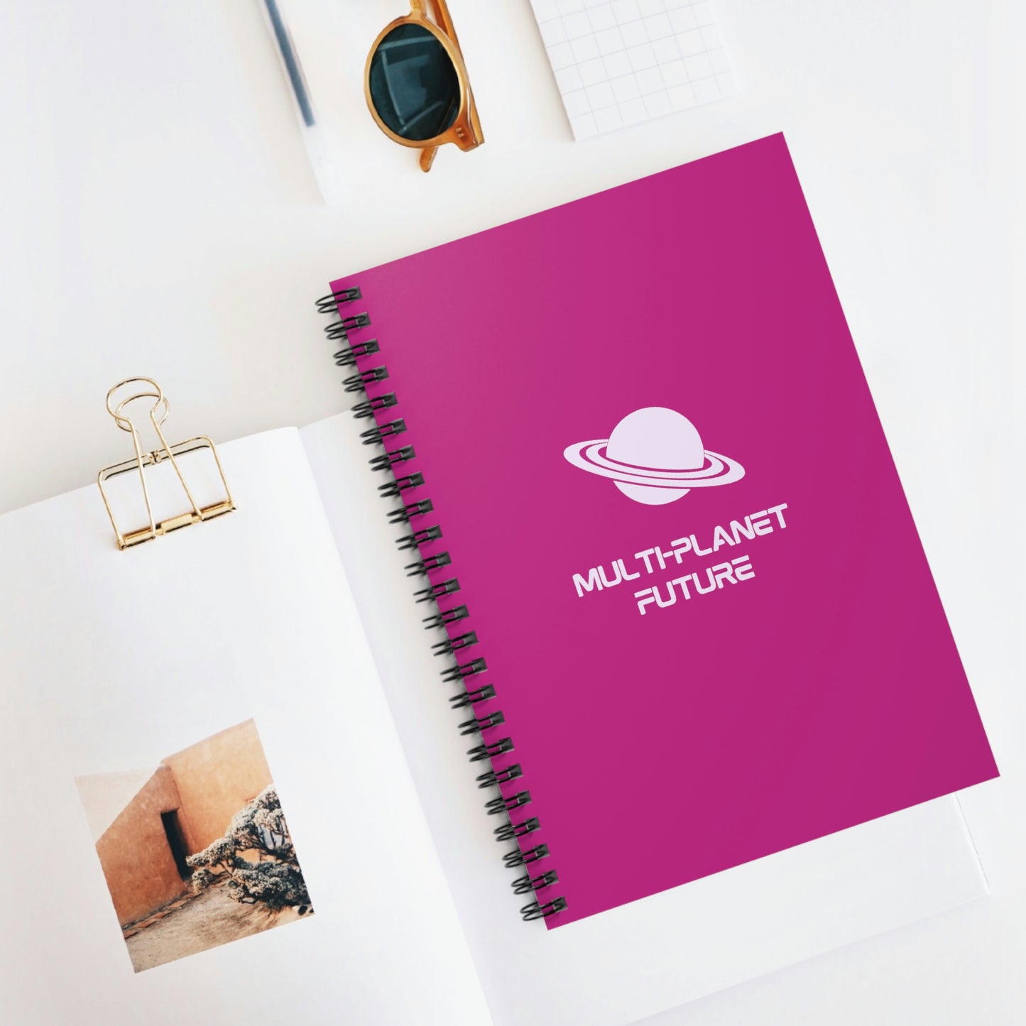MULTI-PLANET FUTURE - Spiral Notebook - Ruled Line