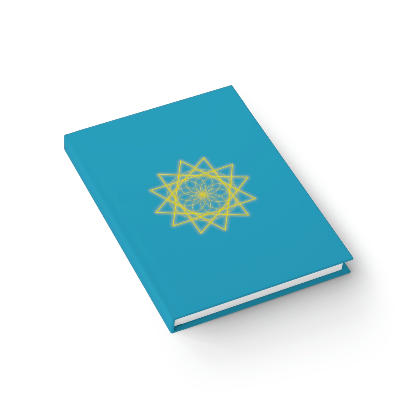 Sacred Geometry - Journal - Ruled Line - Turquoise Cover