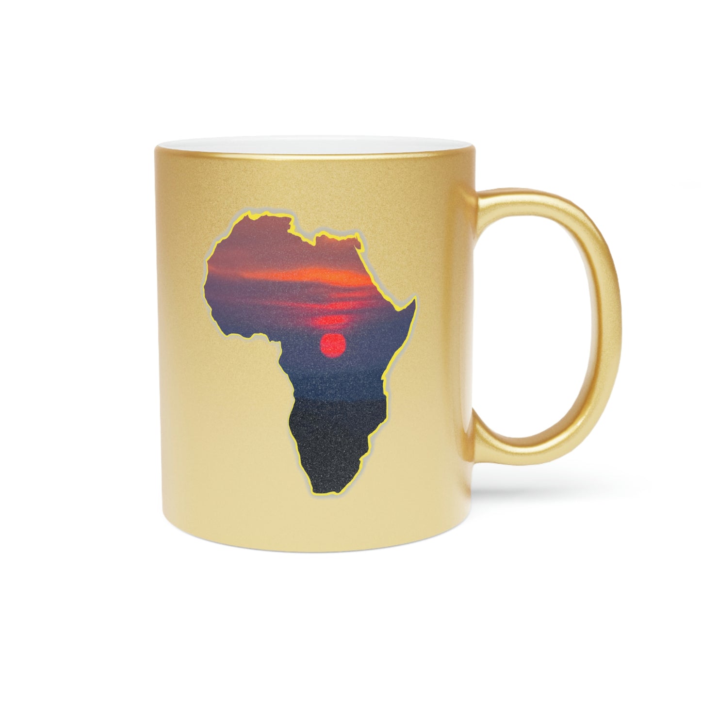 AFRICA - Metallic Mug (Silver\Gold)