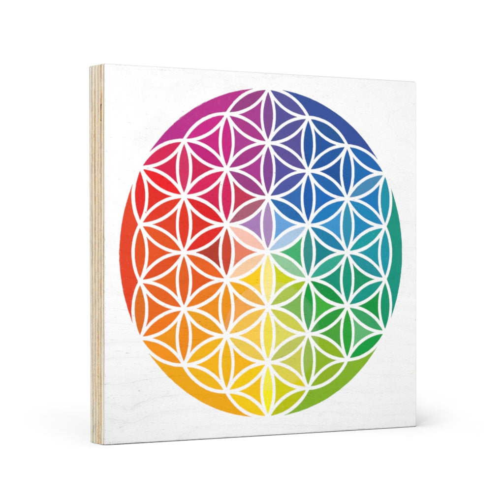 Wood Canvas - Flower of Life