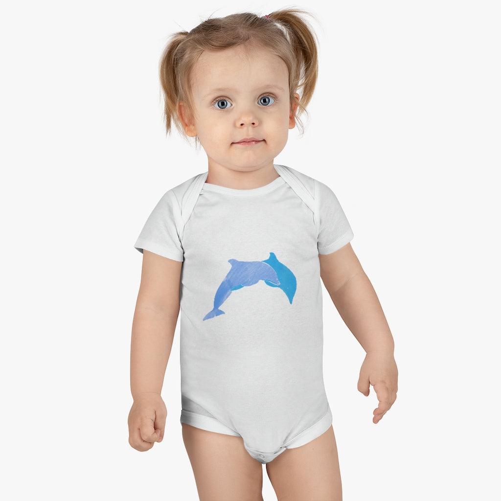 Dolphin Onesie® Organic Baby Bodysuit
