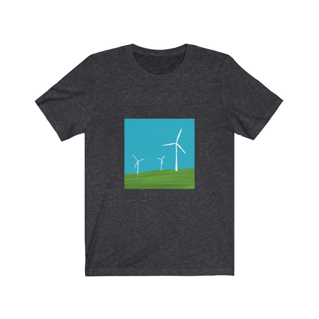 Unisex Jersey Short Sleeve Tee - Wind Turbines