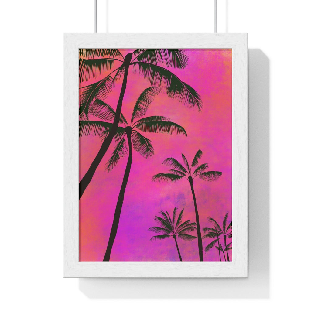 Palm Trees - Premium Framed Vertical Poster