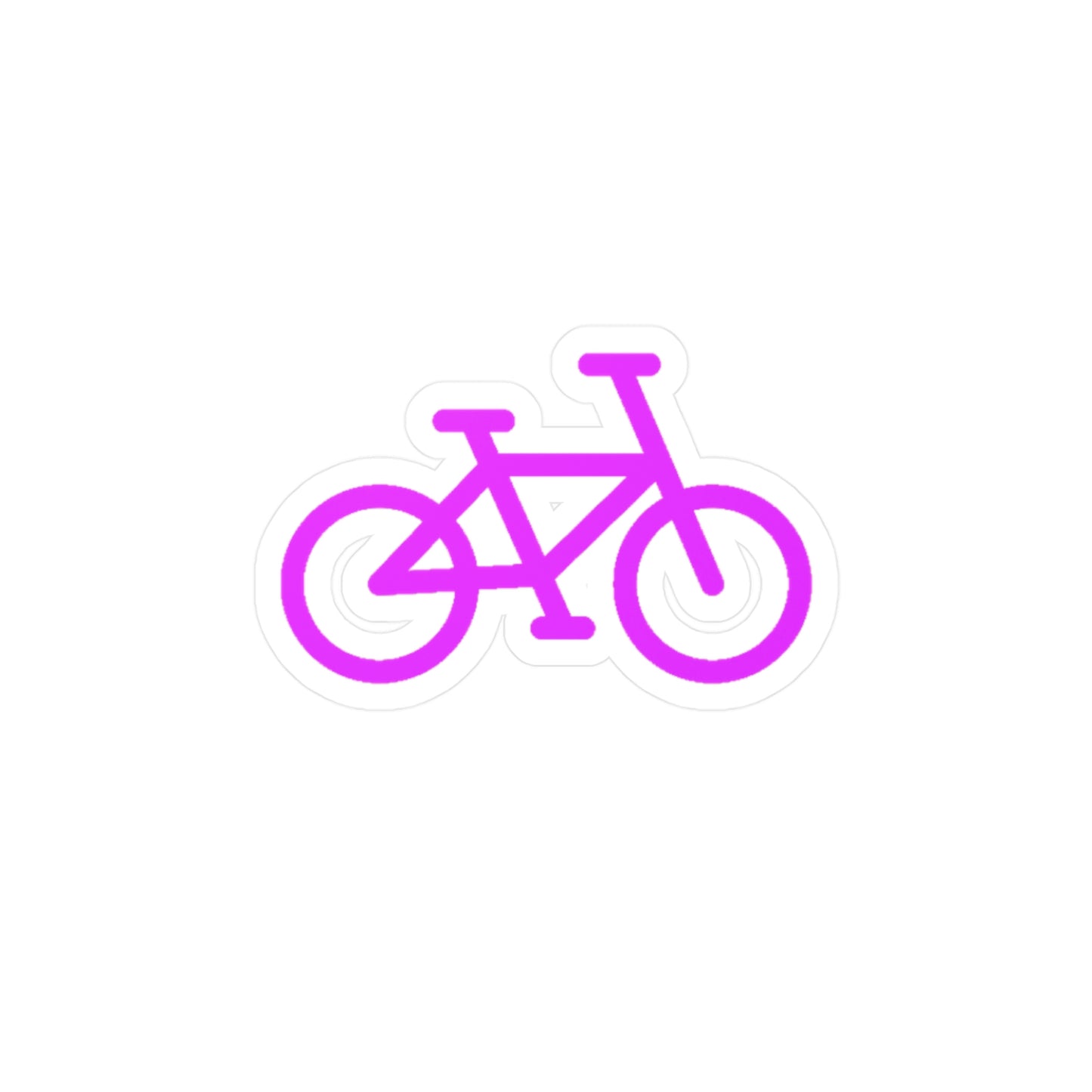 Kiss-Cut Vinyl Decals - Pink Bike