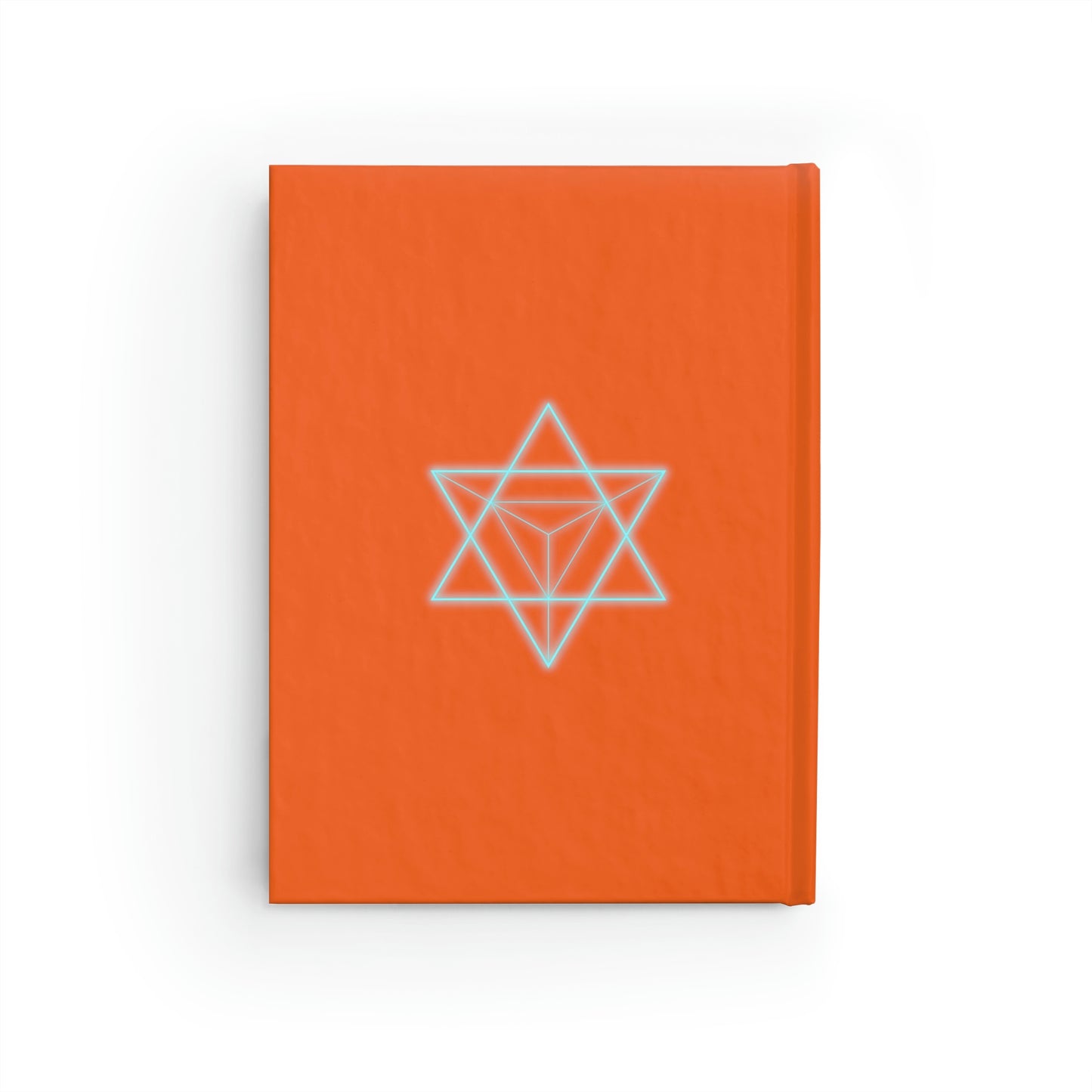 Sacred Geometry - Hardcover Journal - Ruled Line - Orange Cover