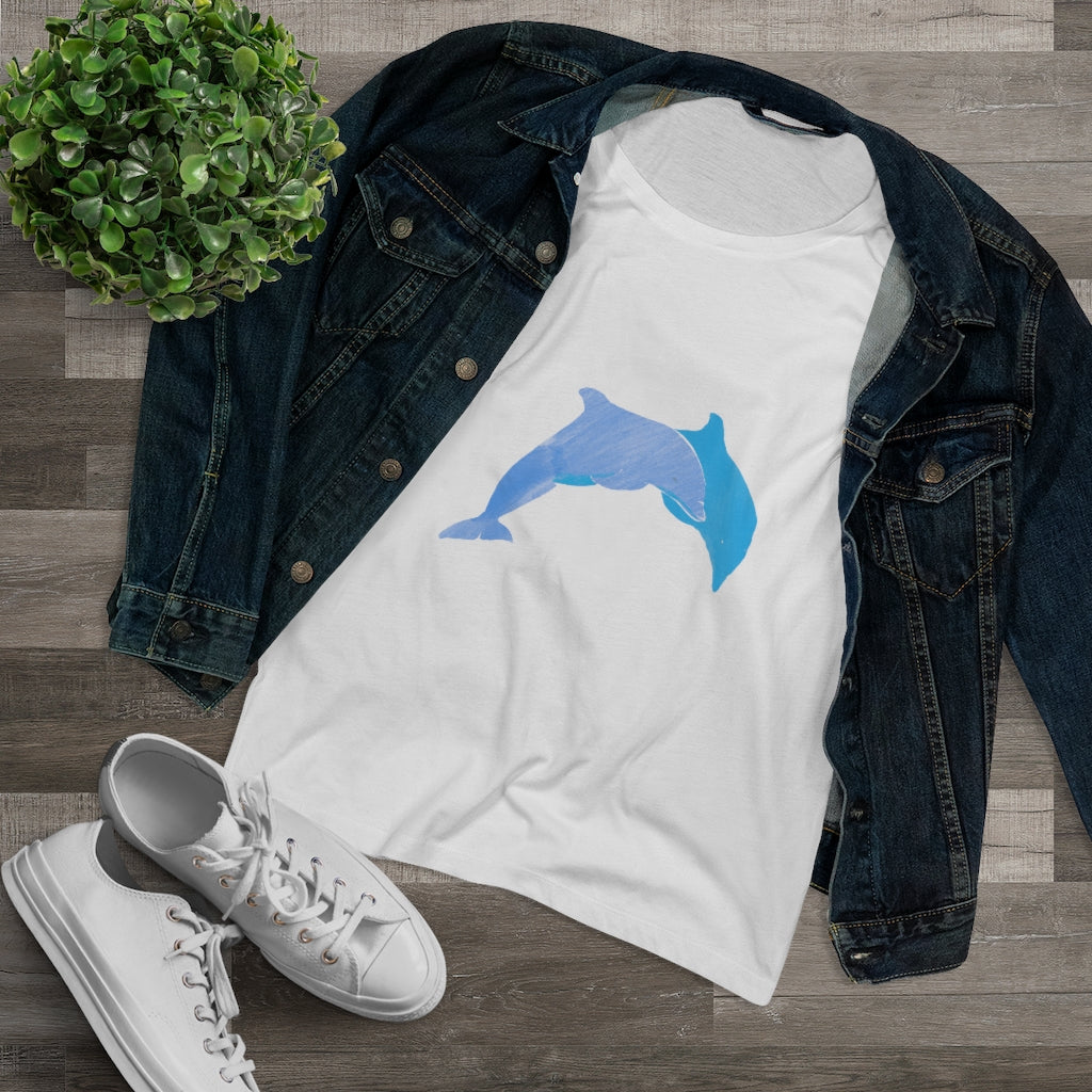 Organic Women's Lover T-shirt - Dolphins