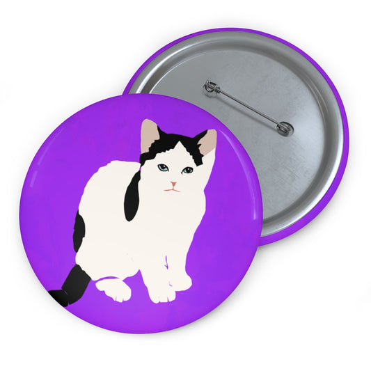 Kitty Cat Pin Buttons