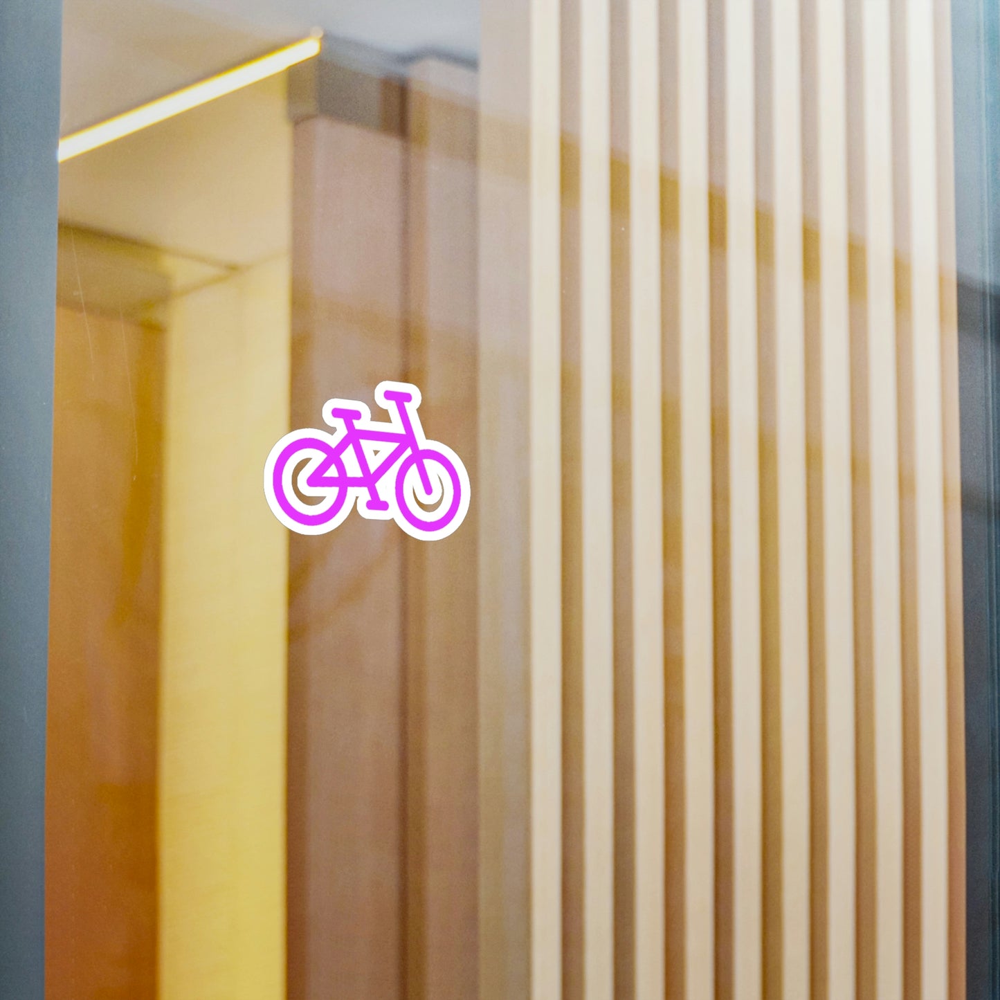 Kiss-Cut Vinyl Decals - Pink Bike