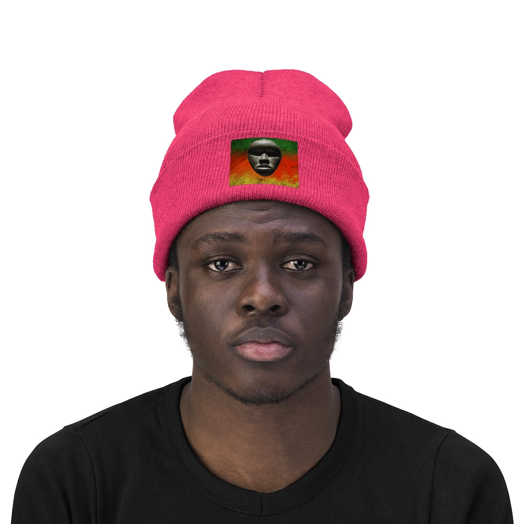 African Mask - Knit Beanie